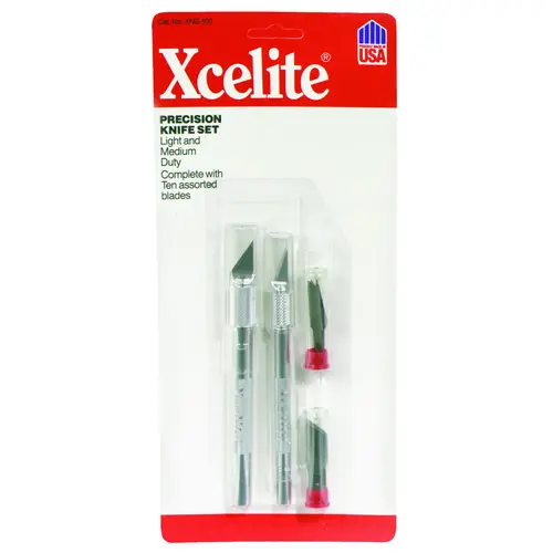 Hobby Knife Set, 5-13/16, 5-3/4 in L Blade