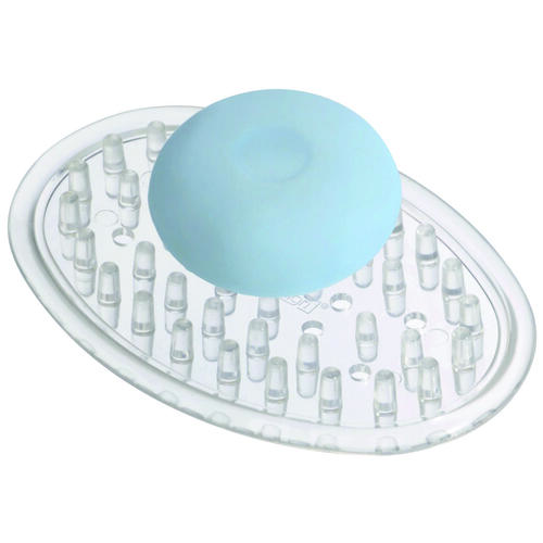 InterDesign 30100 SOAP DISH CLEAR PLASTIC