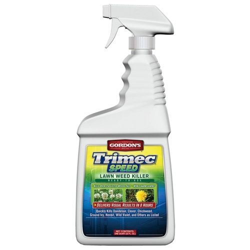 Gordon's 8851228 Trimec Weed Killer, Liquid, Spray Application, 1 qt Brown/Yellow