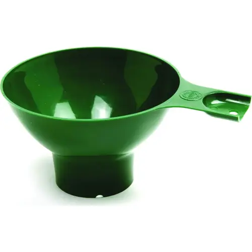 Canning Funnel, Plastic, Green, 6-3/4 in L