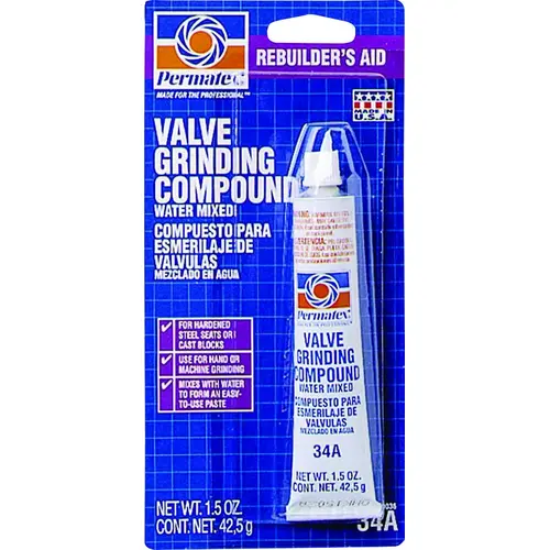 Valve Grinding Compound, 1.5 oz Tube Gray