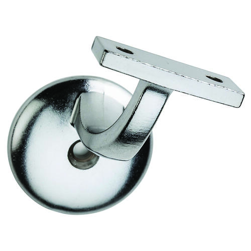 Handrail Bracket, 250 lb, Die-Cast Zinc, Satin Chrome