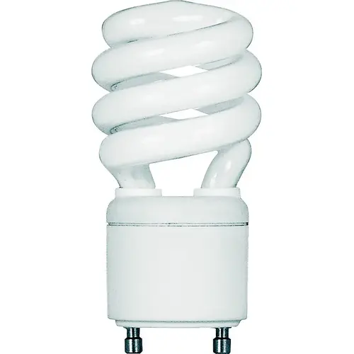 Compact Fluorescent Lamp, 13 W, Spiral Lamp, GU24 Twist and Lock Lamp Base, 900 Lumens - pack of 6