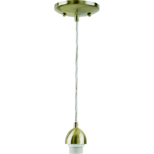 Westinghouse 70287 Mini Pendant Light Fixture, 1-Lamp, Incandescent Lamp, Antique Brass Fixture