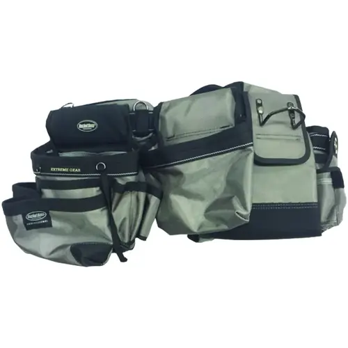 Bucket Boss 55135 Mullet Buster Suspension Rig, 52 in Waist, Poly Fabric, Gray, 29-Pocket