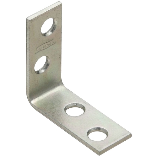 Corner Brace, 1-1/2 in L, Galvanized Steel - pack of 2