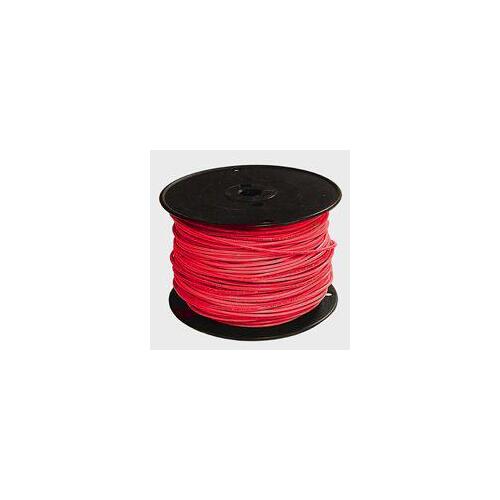 Building Wire, 12 AWG Wire, 1 -Conductor, 500 ft L, Copper Conductor, Nylon Sheath Red