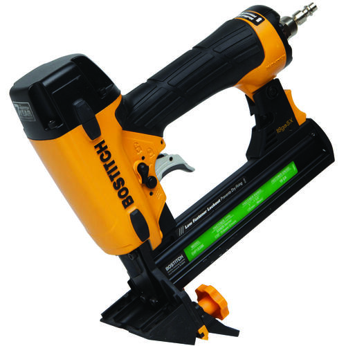 Flooring Stapler, 1 to 1-1/2 in W Crown, 1 to 1-1/2 in L Leg, 100 Magazine, 160 in-lb Air Orange