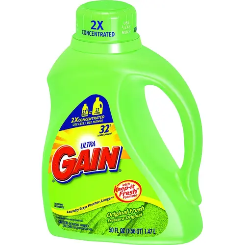 12784 Laundry Detergent, 50 oz Bottle, Liquid, Original Green