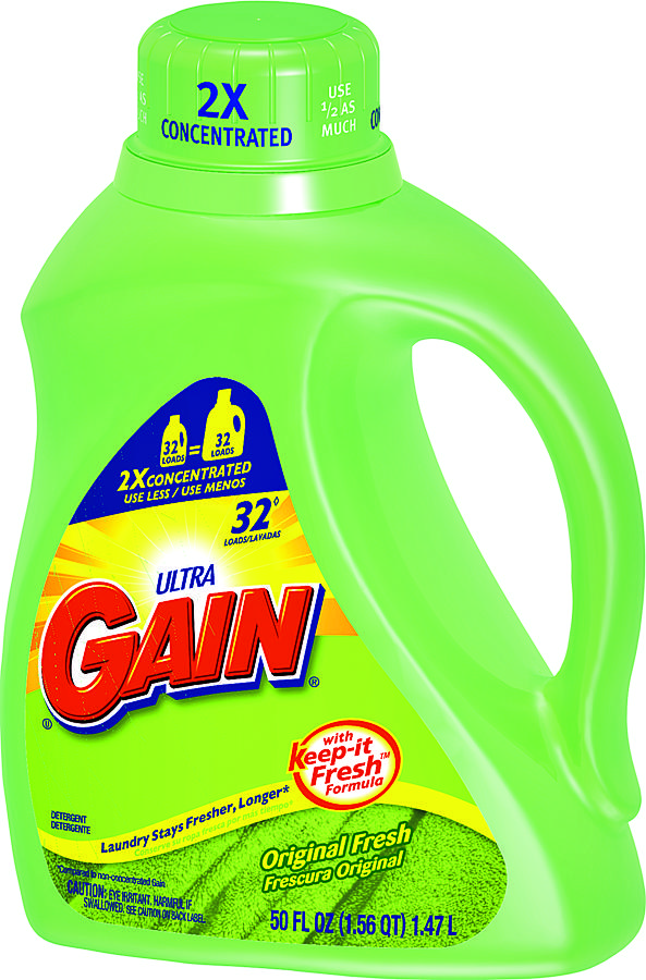 TIDE 003700055861 12784 Laundry Detergent, 50 oz Bottle, Liquid, Original Green