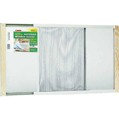 Frost King AWS1545 W.B. Marvin Insect Screen, 15 in L, 25 to 45 in W, Aluminum