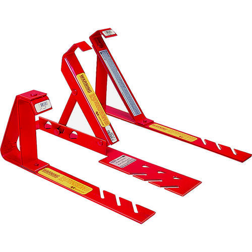 Qual-Craft 2501 Fixed Roof Bracket, Adjustable, Steel, Red, Powder-Coated, For: 12/12 Fixed Pitch Roofs