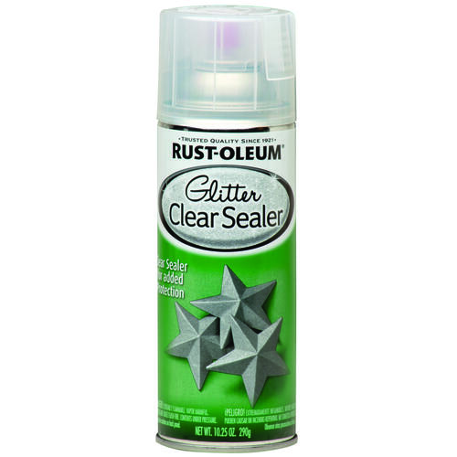 Glitter Spray Paint, Clear, 10.25 oz, Aerosol Can