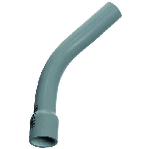 Conduit Elbow, 45 deg Angle, PVC, Gray