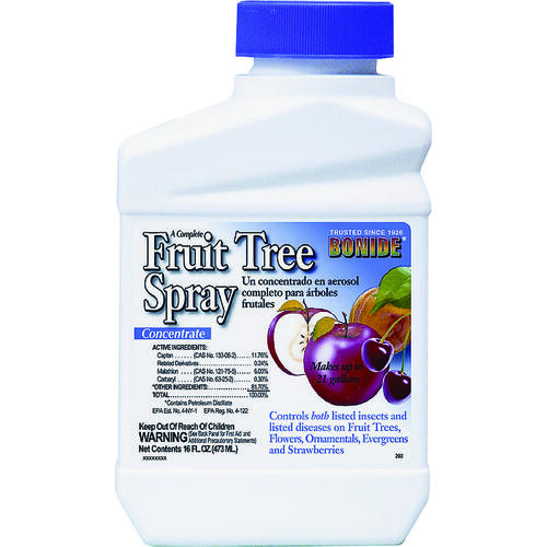 Bonide 2026 202 Fruit Tree Spray, Liquid, Spray Application, 1 pt Bottle