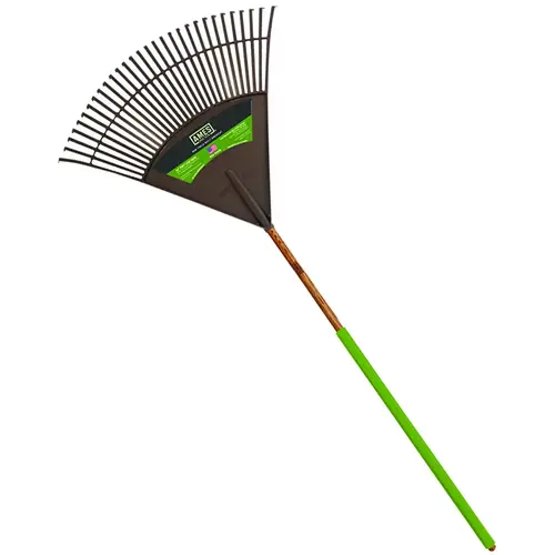 Leaf Rake 72" 30 Tine Poly Wood Handle - pack of 12