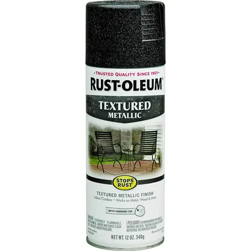 STOPS RUST Textured Spray Galaxy, Solvent-Like, Galaxy, 12 oz, Aerosol Can - pack of 6