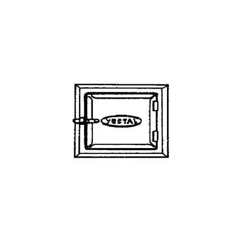 Vestal ST-88 Cleanout Door, 8 in W, 8 in H, Galvanized Steel