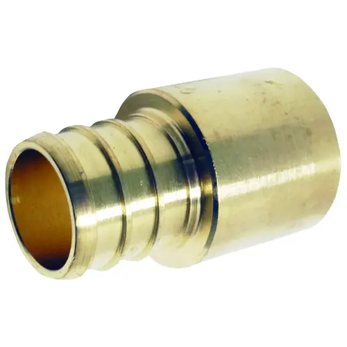 Pipe Adapter, 3/4 in, PEX x Male Solder, Brass, 200 psi Pressure