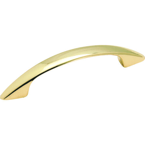 3" (76 mm) Center to Center Allison Value Cabinet Pull Bright Brass Finish - pack of 2