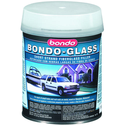 Bondo 272 Glass Reinforced Filler, 1 qt Can, Paste, Pungent Organic