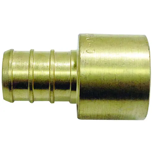 Pipe Adapter, 3/4 in, PEX x Female Solder, Brass, 200 psi Pressure