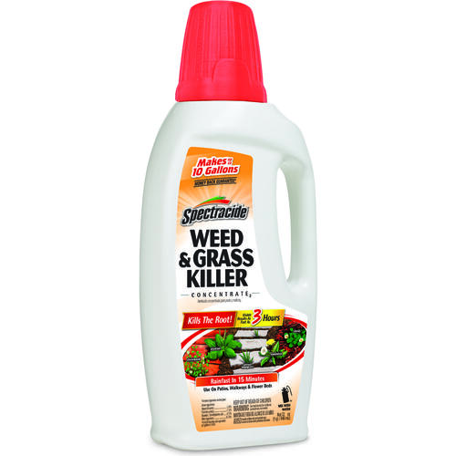 Weed and Grass Killer, Liquid, Amber, 30 oz Bottle