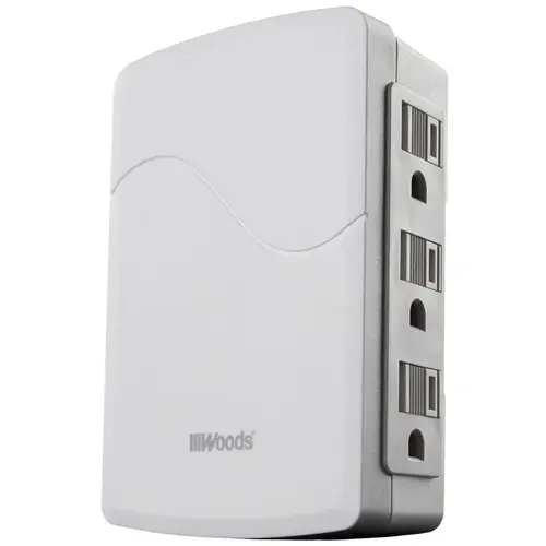 Adapter, 6 -Outlet, White