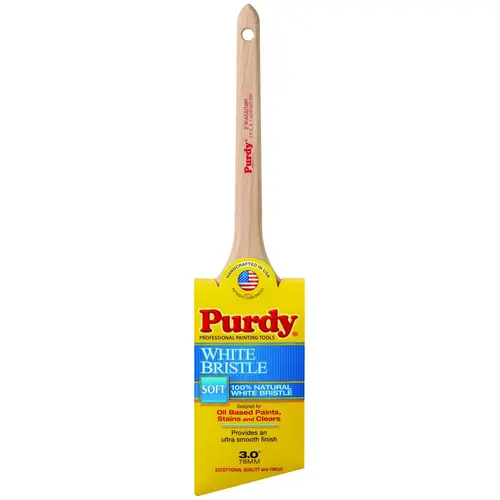 Purdy 144024430 White Bristle Adjutant 024430 Trim Brush, China Bristle, Rat Tail Handle