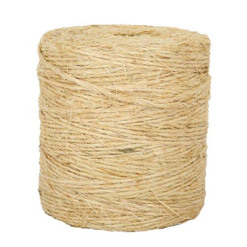 SecureLine BT50 Binder Twine, 2250 ft L, 8 lb Working Load, Sisal, Natural