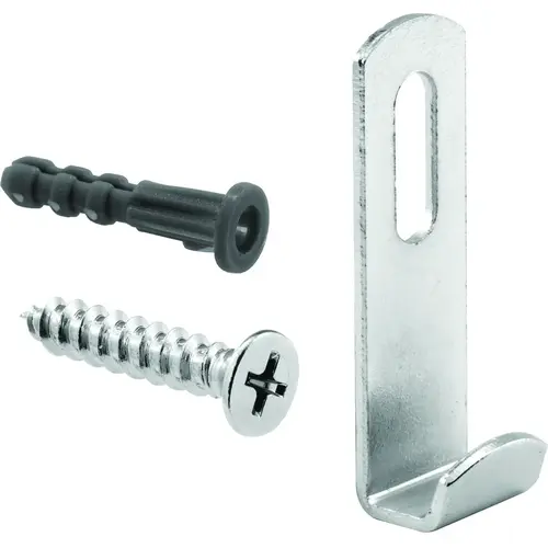 Mirror Holder Clip, Steel, Chrome - pack of 4