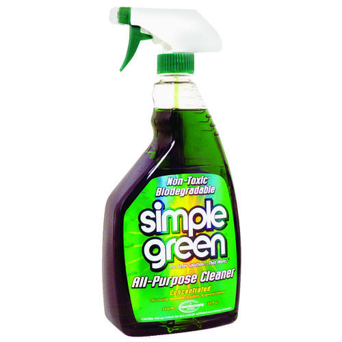 SIMPLE GREEN 2710001213033 All-Purpose Cleaner, 32 oz Spray Bottle, Liquid, Sassafras, Green