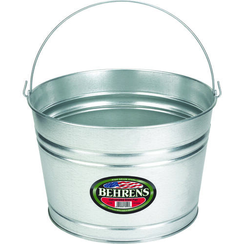 Behrens C17GS Scrub Pail, 4.25 gal Capacity, Galvanized Steel