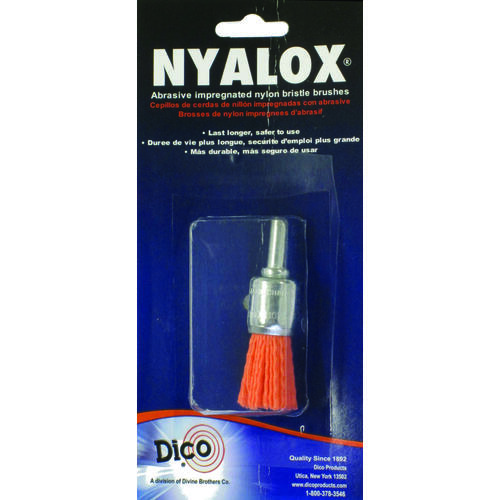 Dico 541-781-3/4 End Brush, 3/4 in Dia, Nylon Bristle