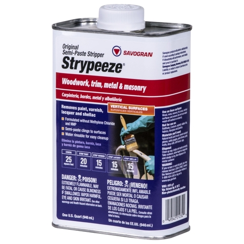 Savogran 01232 Strypeeze Paint/Varnish Remover, Liquid, Aromatic