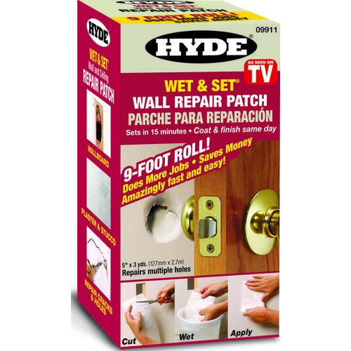 Hyde 09911 Wet and Set Repair Patch, White