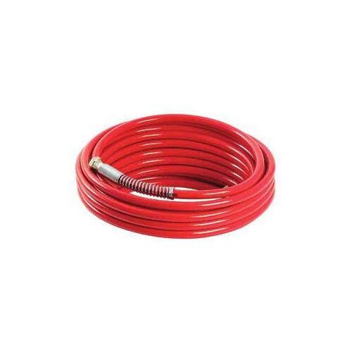 Wagner 270192 High-Pressure Hose, 1/4 in ID, 25 ft L, FNPS, Red