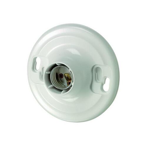 Leviton R50-08829-CW4 8829-CW4 Lamp Holder, 600 V, 660 W, Urea Housing Material, White