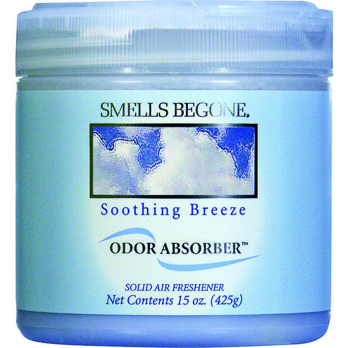 Smells Begone 50116 Odor Absorbing Gel, 15 oz Jar, Soothing Breeze, 450 sq-ft Coverage Area