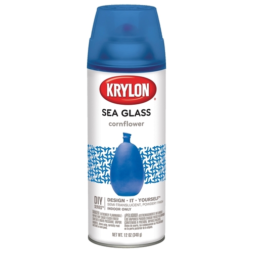 KRYLON K09058000XCP6 Spray Paint Sea Glass SemiTranslucent Cornflower