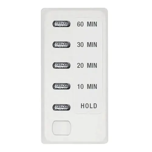 Electronic Countdown Timer, 15 A, 120 V, 1800 W, 10 to 60 min Time Setting, White