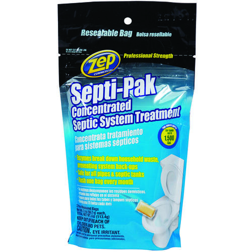 ZEP ZSTP2 SeptiPak Series Septic System Treatment, Solid, Brown, Mild