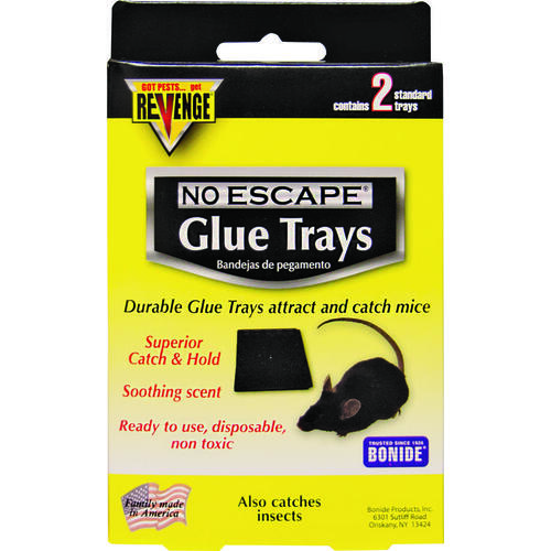 Glue Tray, 0.7 in W, 5-1/2 in H, Catch-N-Hold Locking - Pair Clear/Light Yellow