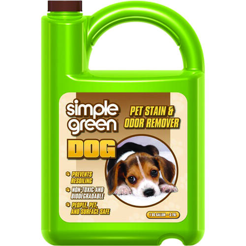 SIMPLE GREEN 2010000415302-XCP4 Bio Dog Stain and Odor Remover, Liquid, Fresh, 1 gal - pack of 4