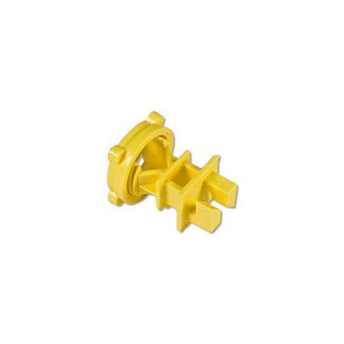 Screw-On Insulator, Aluminum/Polywire/Steel, Polyethylene, Yellow - pack of 25