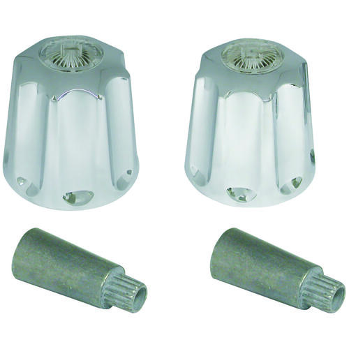 Danco 88860 Faucet Handle, Zinc, Chrome Plated, For Gerber Two Handle Tub/Shower Faucets pack