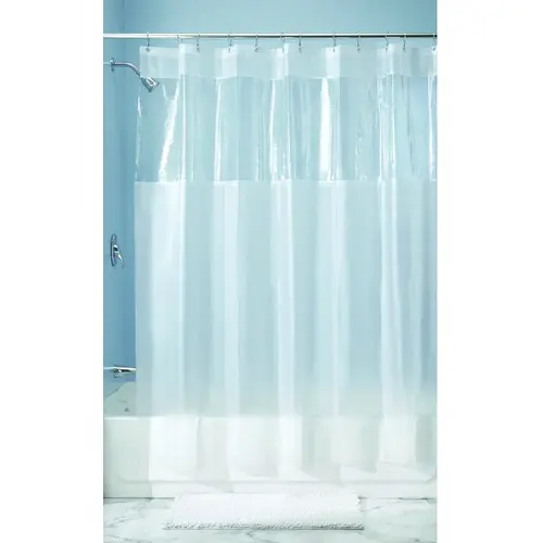 Shower Curtain Liner 72" H X 72" W White Eva Polyester White - pack of 2