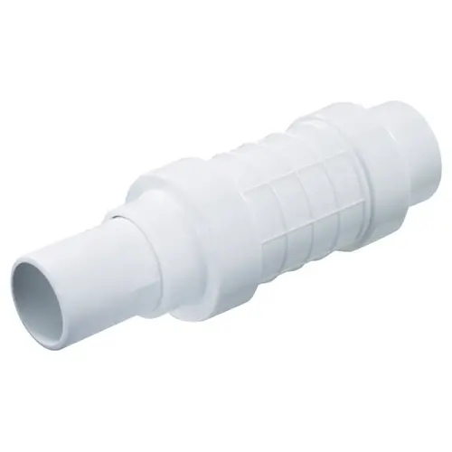 Quik-Fix QF-1500 Pipe Repair Coupling, 1-1/2 in, Socket x Spigot, White, SCH 40 Schedule, 150 psi Pressure