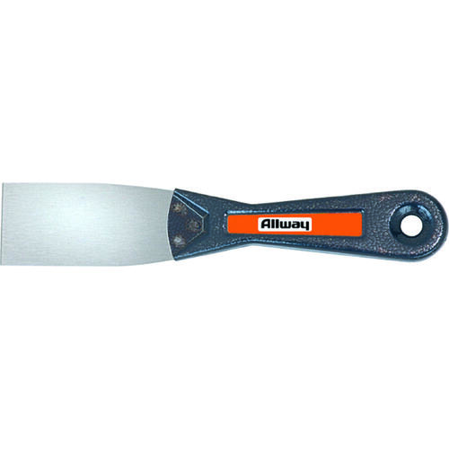 Putty Knife, 1-1/2 in W Blade, Steel Blade, Steel Handle