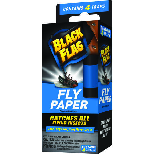 Fly Paper, 4 Pack Black - pack of 4